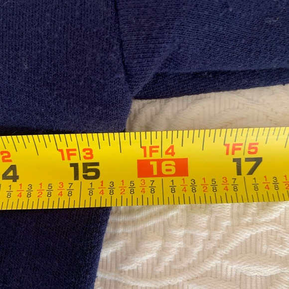 Hanes Soft Sweats Sweatshirt Crewneck Pullover Long Sleeves Blue Girls L 10-12 - Picture 7 of 10